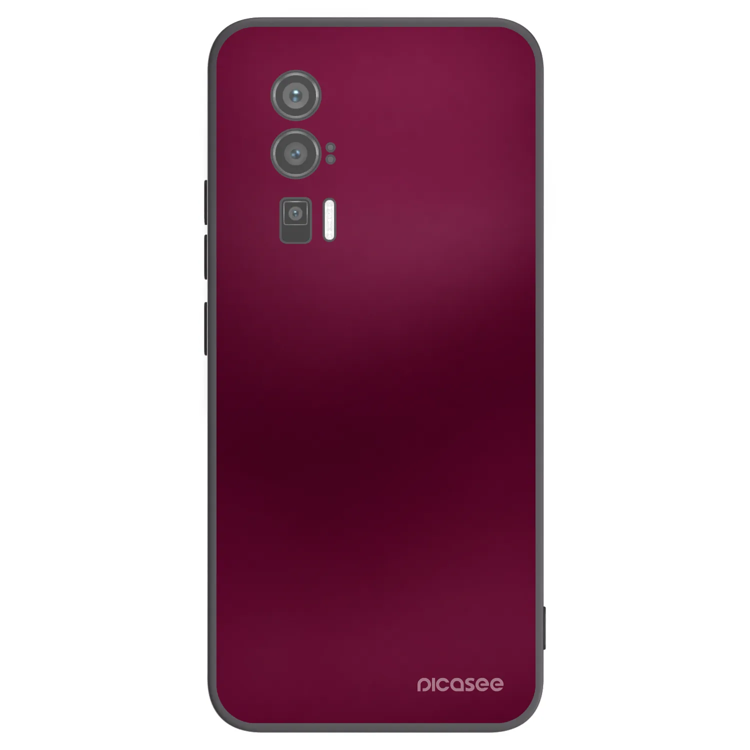 Picasee silikonowe czarne etui na Xiaomi Poco F5 Pro 5G - Velvet Bordeaux
