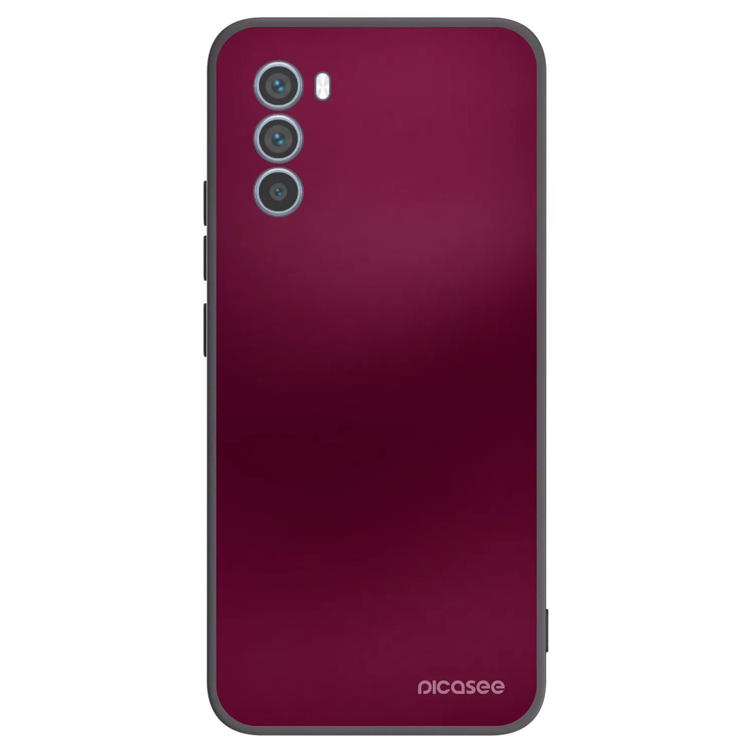 Picasee silikonowe czarne etui na Motorola Moto G62 - Velvet Bordeaux