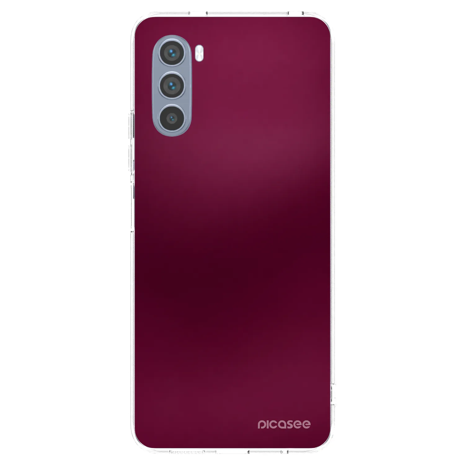 Picasee silikonowe przeźroczyste etui na Motorola Moto G62 - Velvet Bordeaux