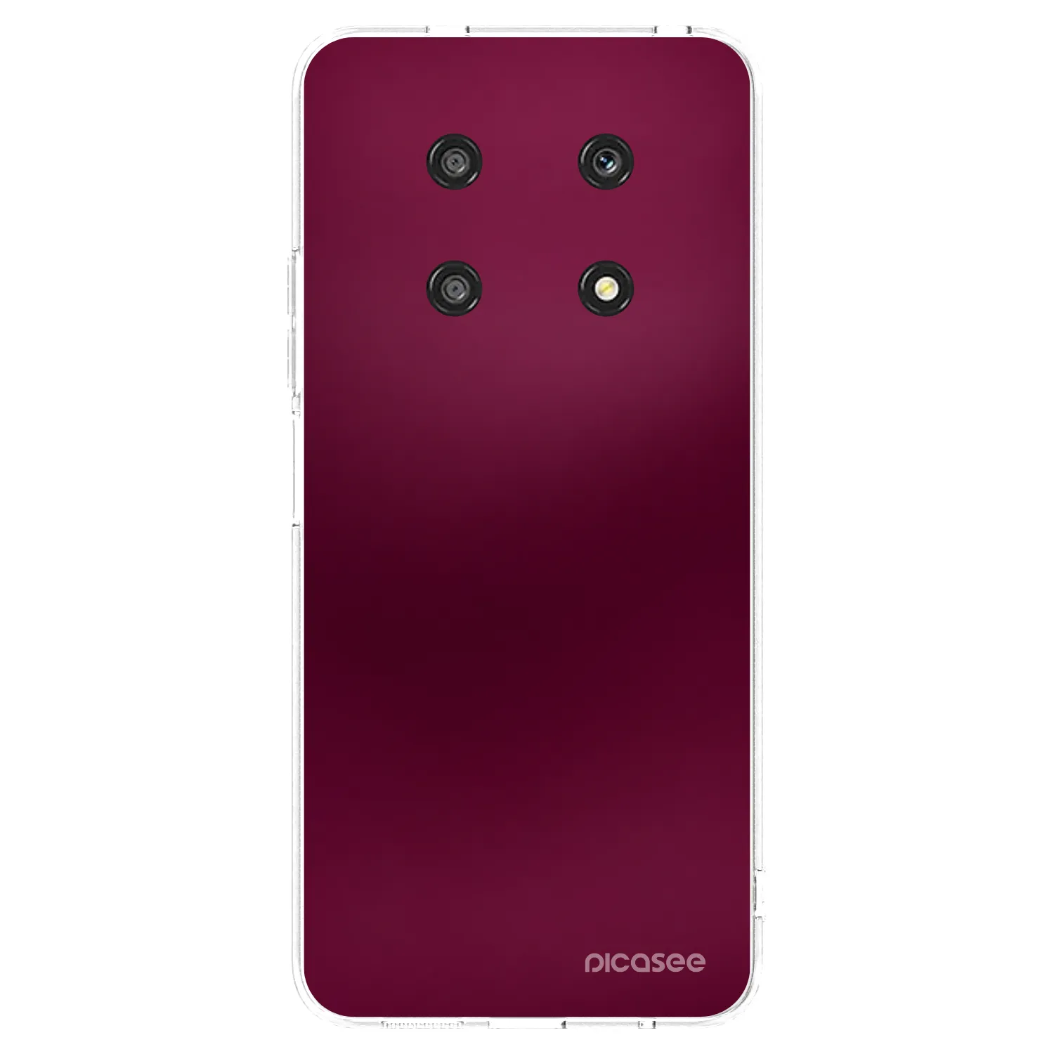 Picasee silikonowe przeźroczyste etui na Honor Magic4 Lite 5G - Velvet Bordeaux