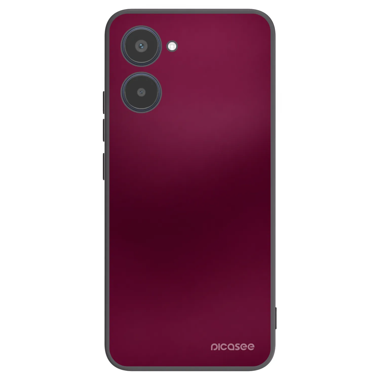 Picasee silikonowe czarne etui na Realme 10 4G - Velvet Bordeaux