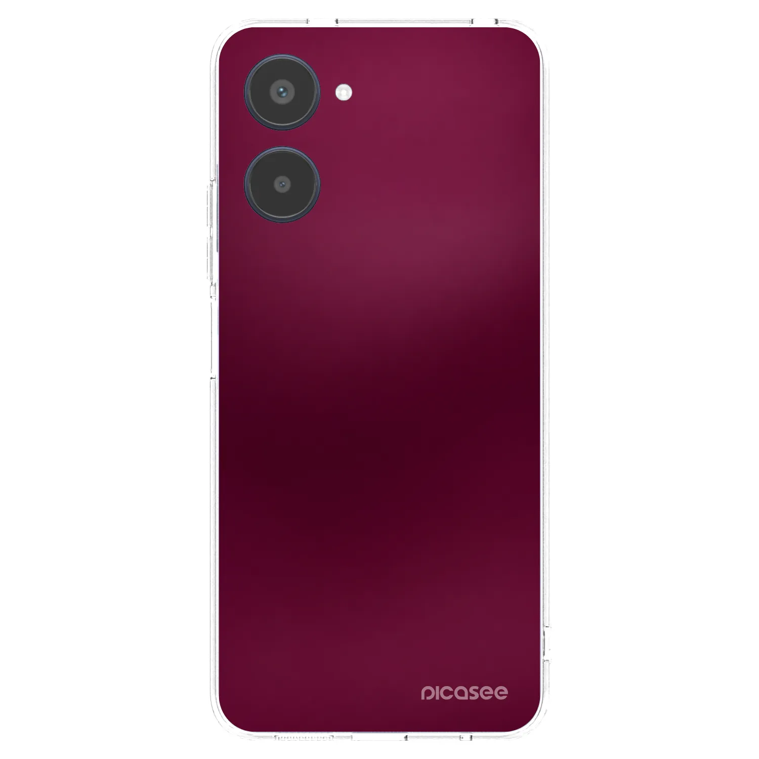 Picasee silikonowe przeźroczyste etui na Realme 10 4G - Velvet Bordeaux