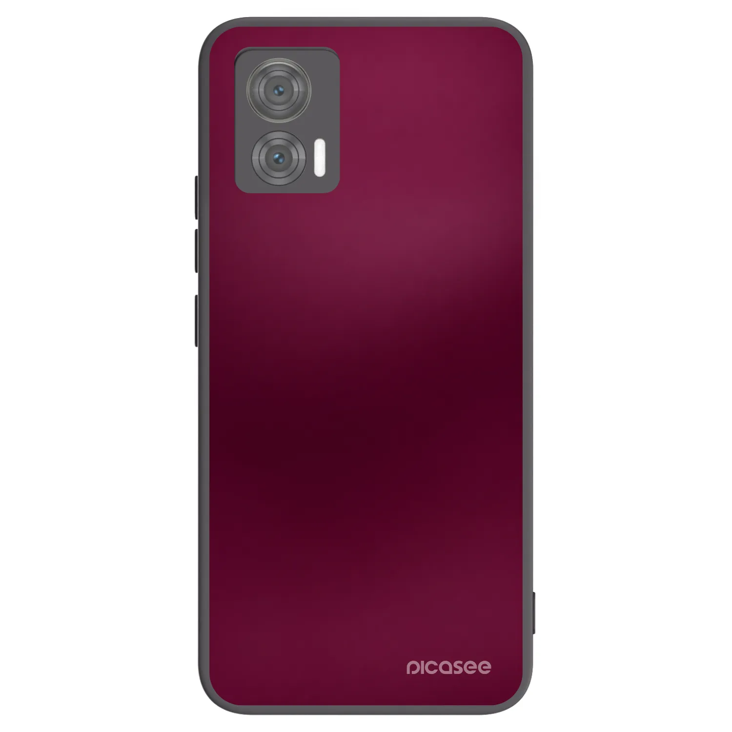 Picasee silikonowe czarne etui na Motorola Edge 30 Neo - Velvet Bordeaux