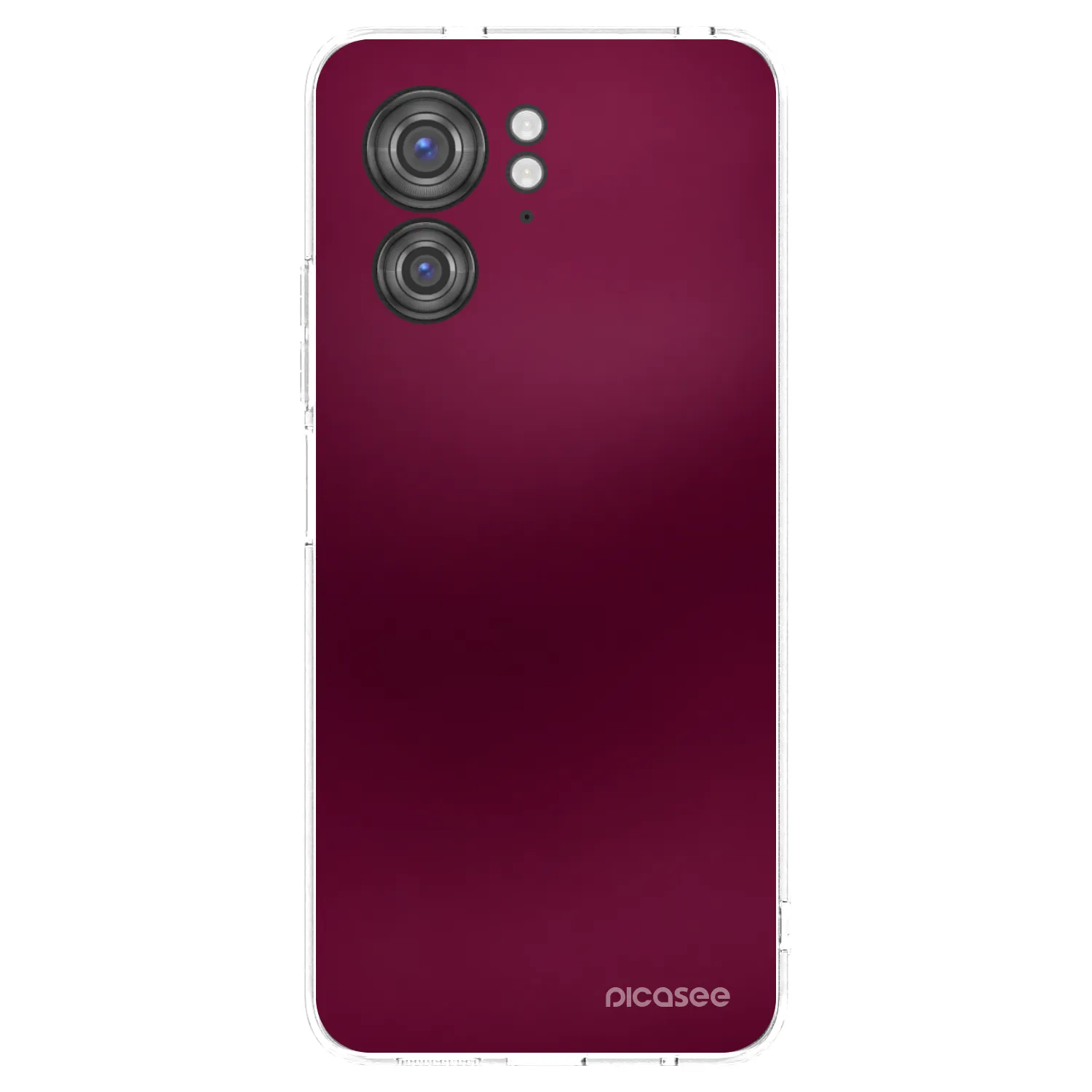 Picasee silikonowe przeźroczyste etui na Motorola Edge 40 - Velvet Bordeaux