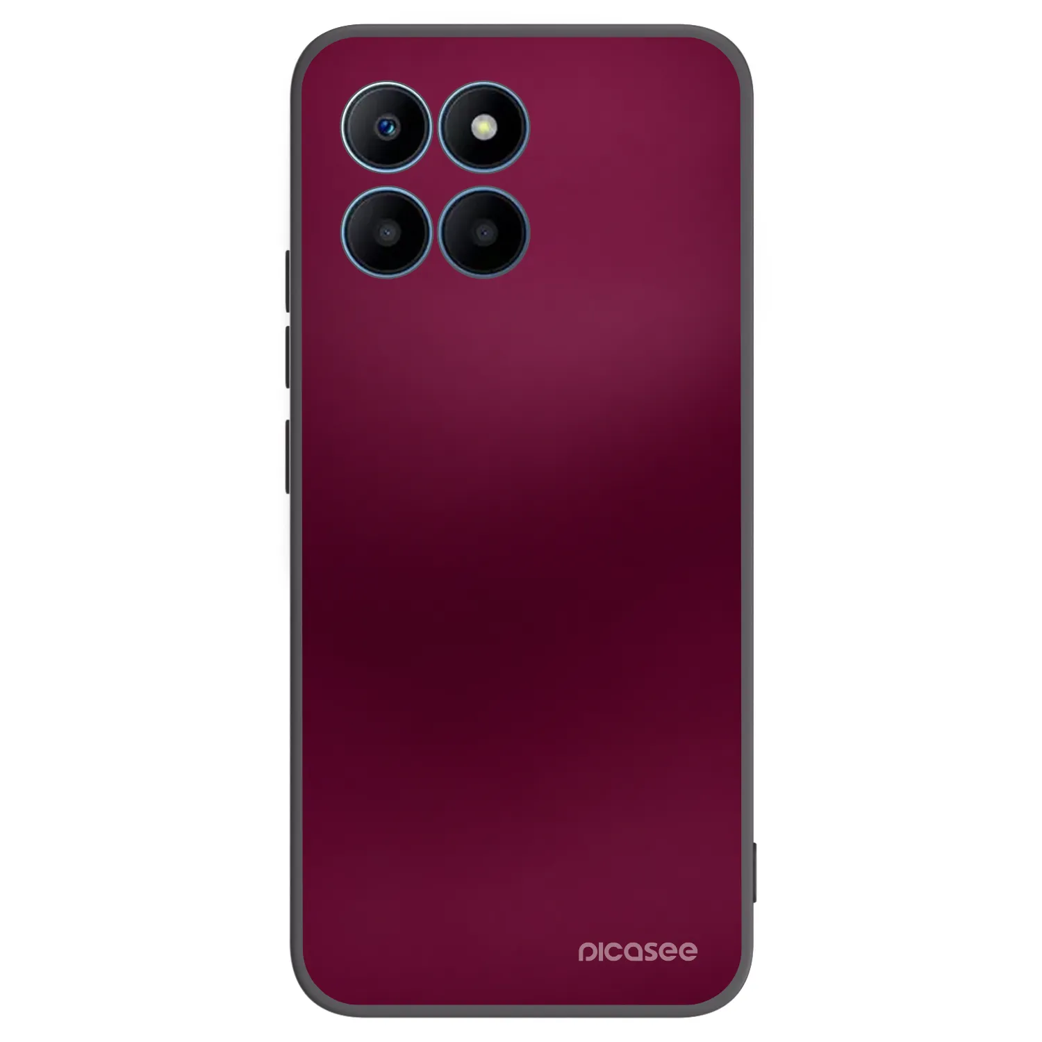 Picasee silikonowe czarne etui na Honor 70 Lite - Velvet Bordeaux