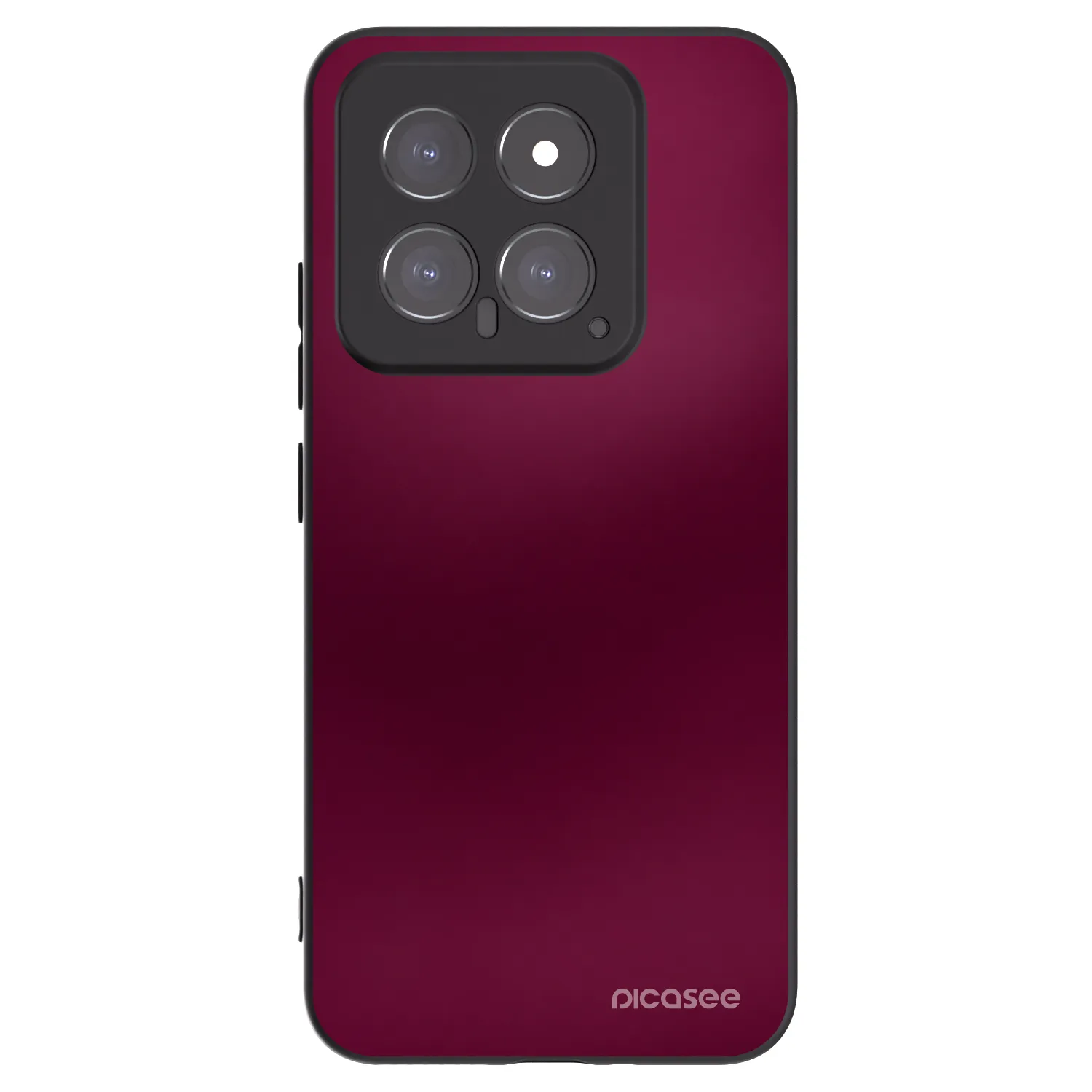 Picasee silikonowe czarne etui na Xiaomi 14 - Velvet Bordeaux