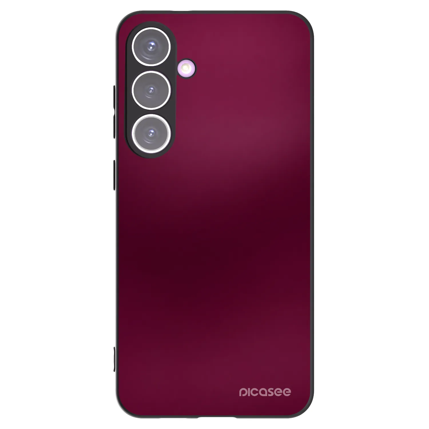 Picasee silikonowe czarne etui na Samsung Galaxy S24+ S926B 5G - Velvet Bordeaux
