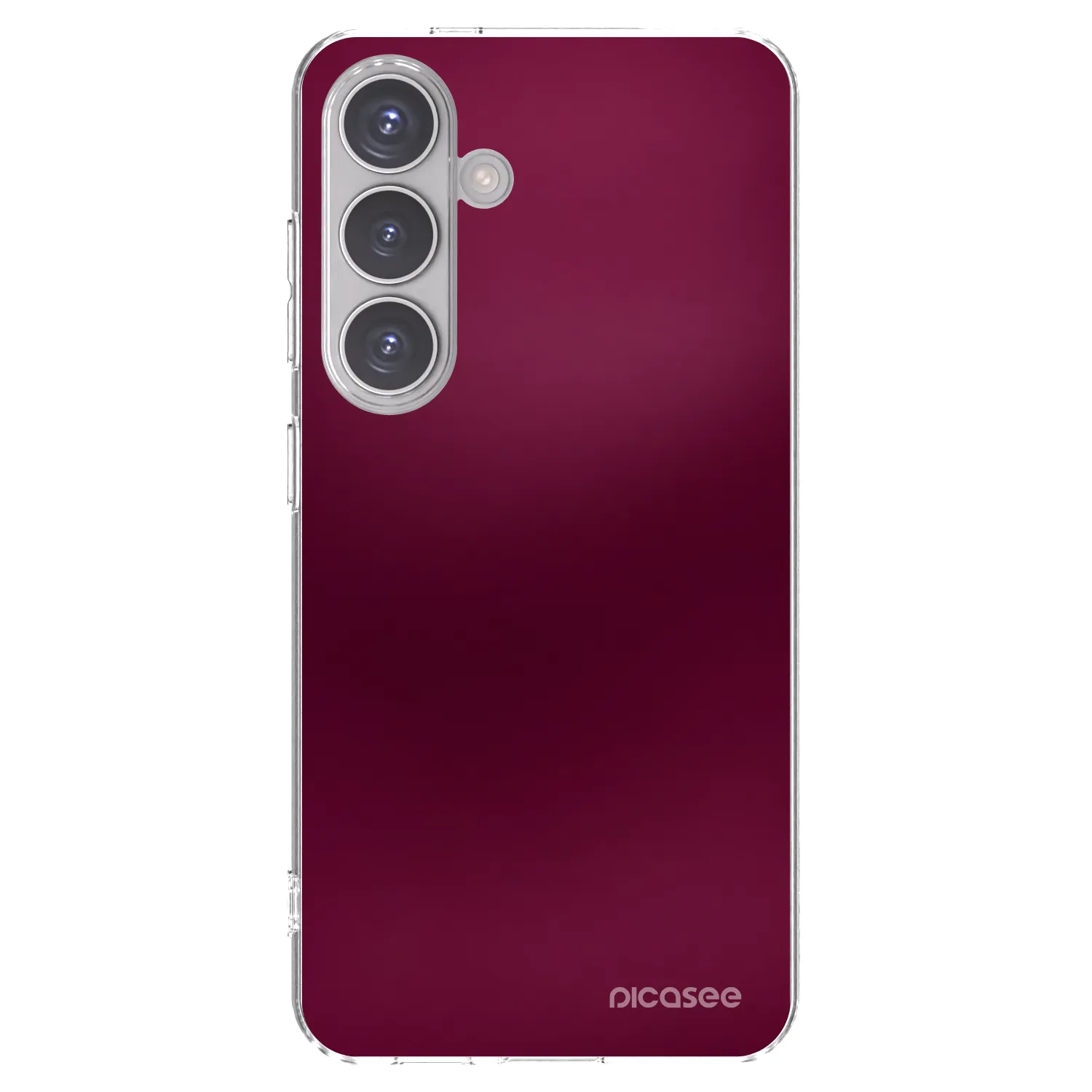 Picasee silikonowe przeźroczyste etui na Samsung Galaxy S24 S921B 5G - Velvet Bordeaux