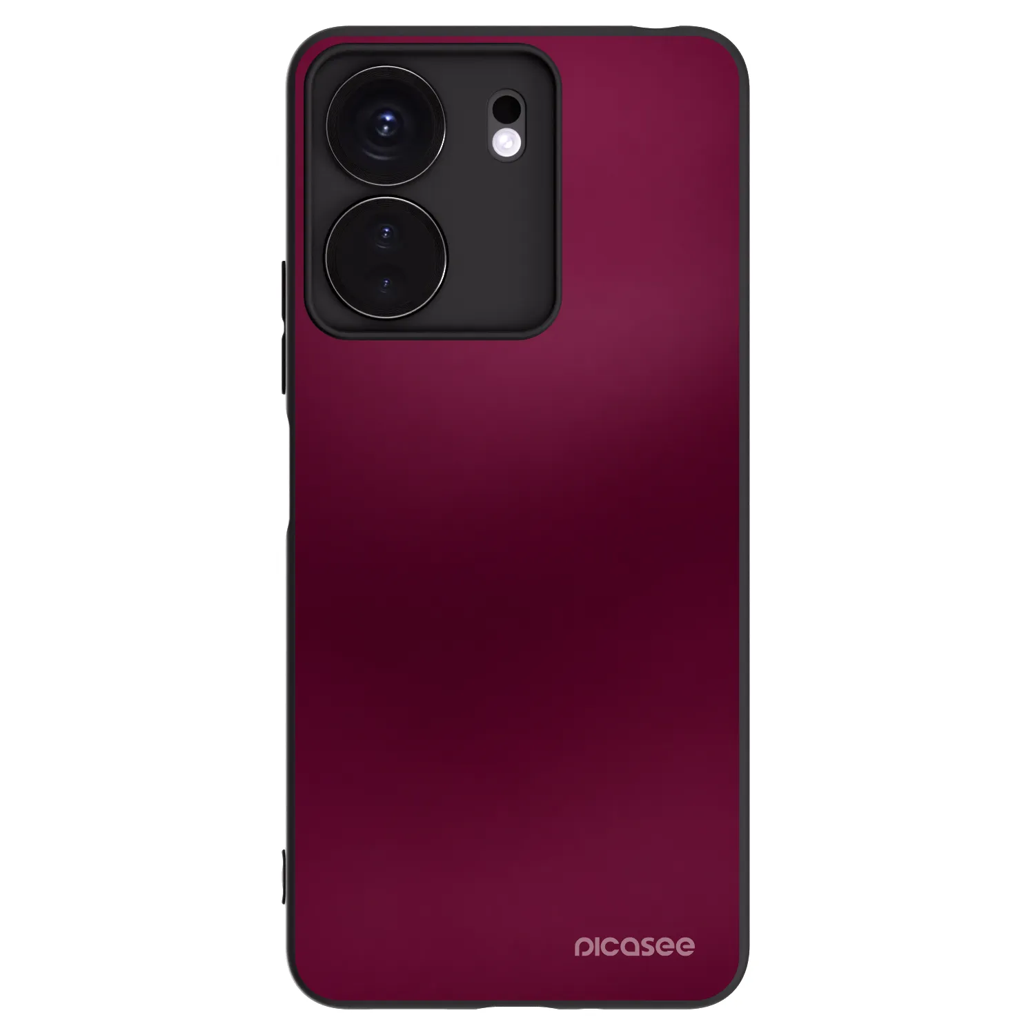 Picasee silikonowe czarne etui na Xiaomi Redmi 13C 4G - Velvet Bordeaux