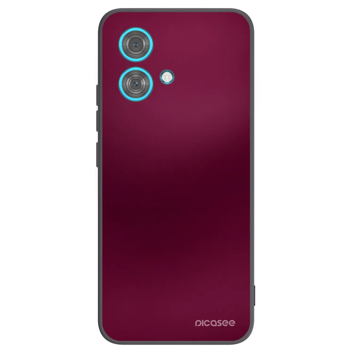 Picasee silikonowe czarne etui na Motorola Edge 40 Neo - Velvet Bordeaux