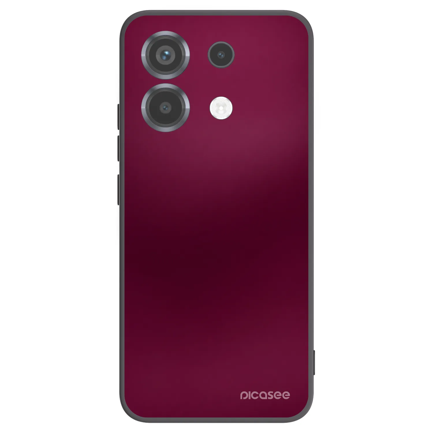 Picasee silikonowe czarne etui na Xiaomi Poco X6 - Velvet Bordeaux