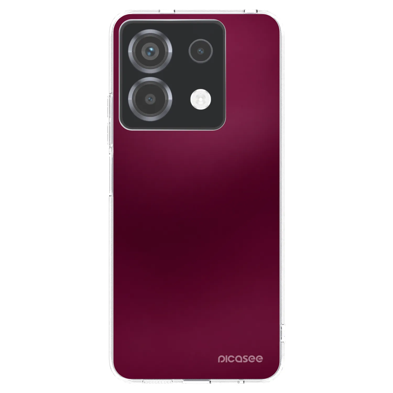 Picasee silikonowe przeźroczyste etui na Xiaomi Poco X6 - Velvet Bordeaux