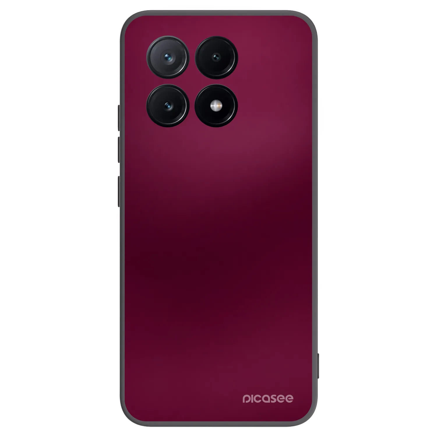Picasee silikonowe czarne etui na Xiaomi Poco X6 Pro - Velvet Bordeaux
