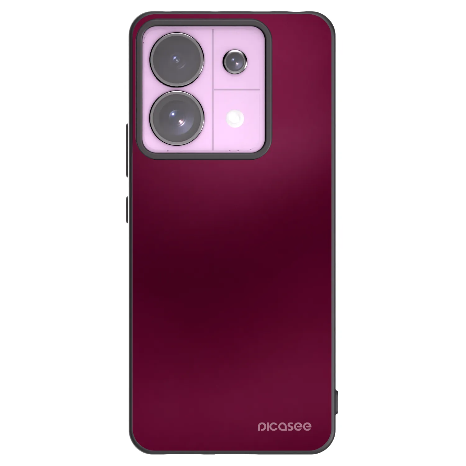 Picasee silikonowe czarne etui na Xiaomi Redmi Note 13 Pro 5G - Velvet Bordeaux