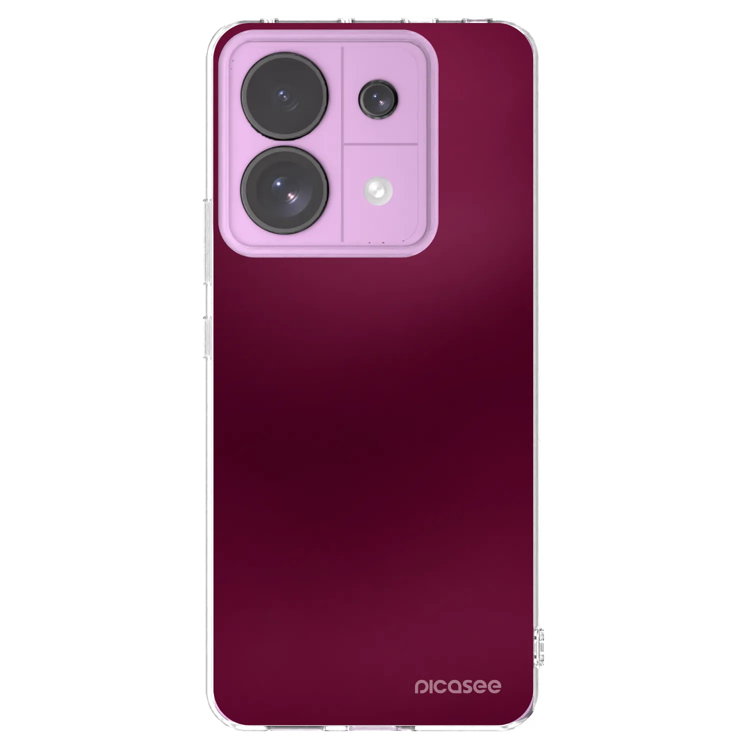 Picasee silikonowe przeźroczyste etui na Xiaomi Redmi Note 13 Pro 5G - Velvet Bordeaux