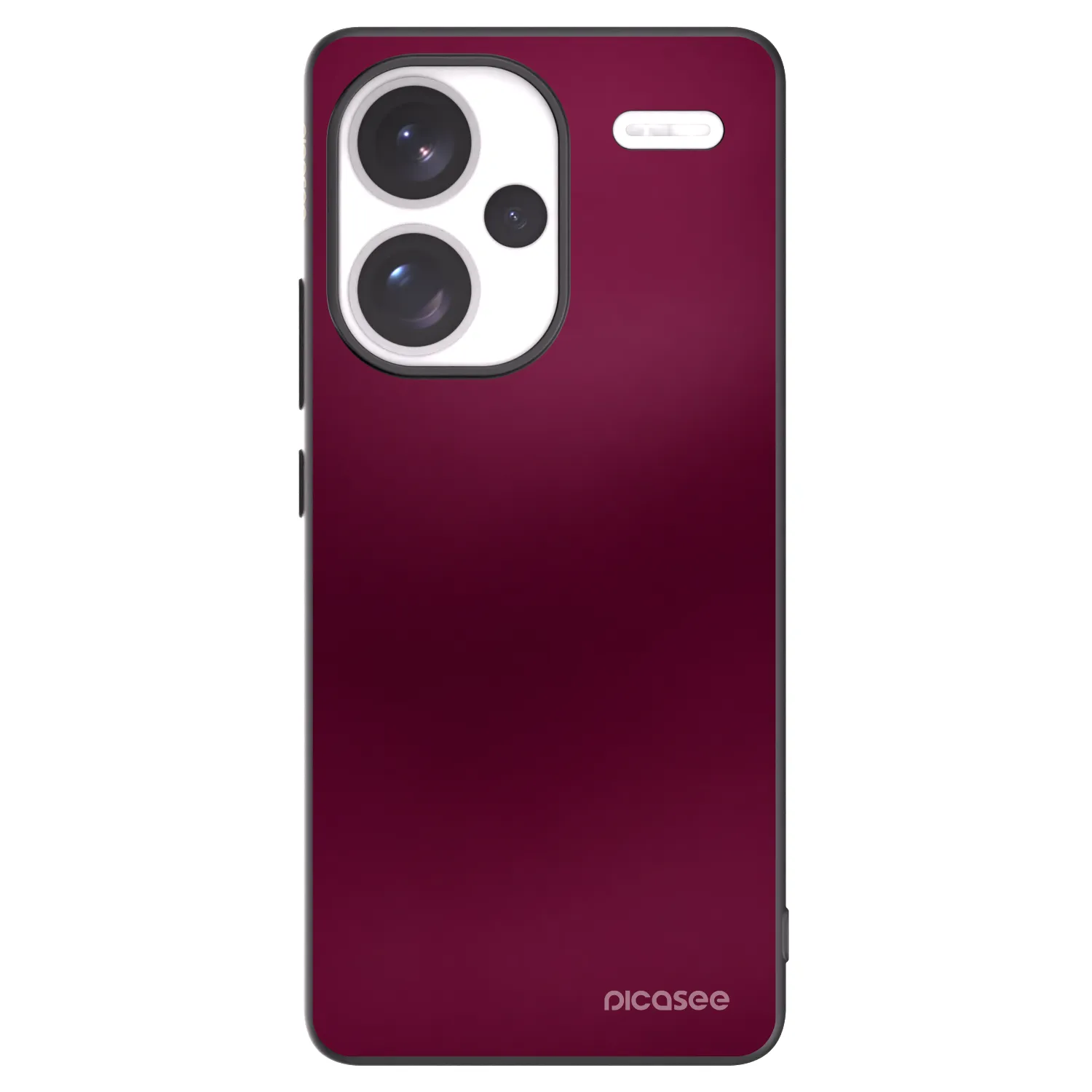 Picasee silikonowe czarne etui na Xiaomi Redmi Note 13 Pro+ 5G - Velvet Bordeaux