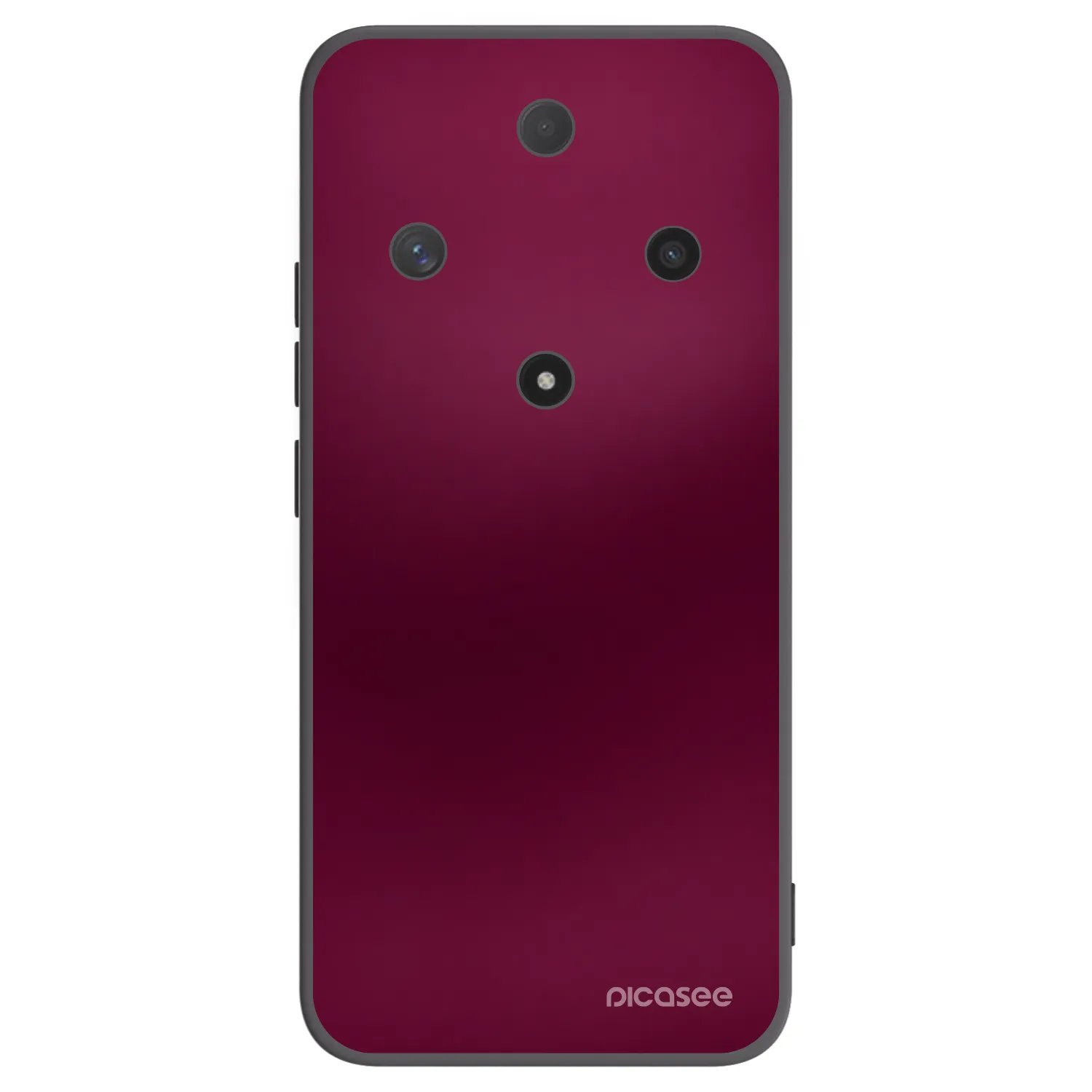 Picasee silikonowe czarne etui na Honor Magic6 Lite 5G - Velvet Bordeaux