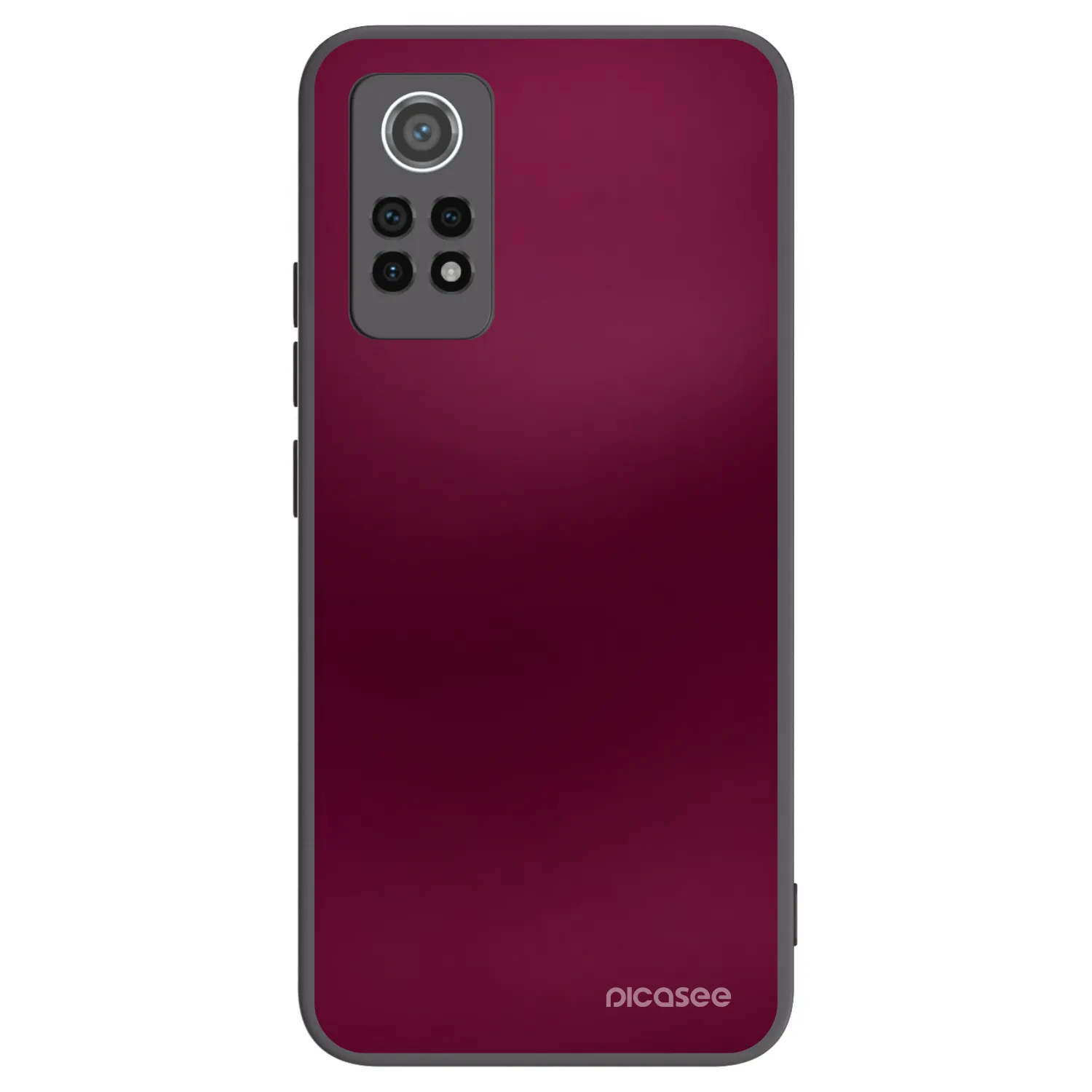 Picasee silikonowe czarne etui na Xiaomi Redmi Note 12 Pro 4G - Velvet Bordeaux