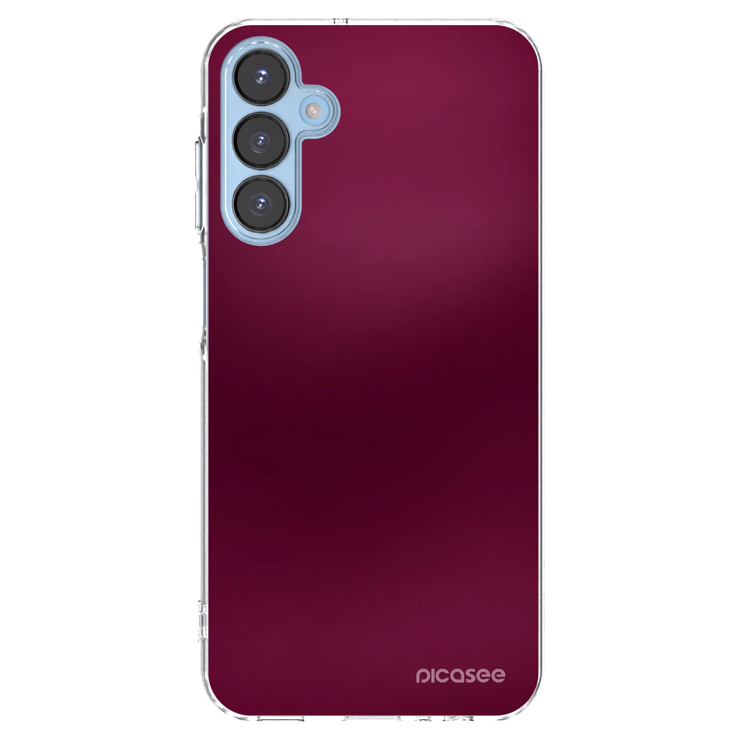 Picasee silikonowe przeźroczyste etui na Samsung Galaxy A15 A156B 5G - Velvet Bordeaux