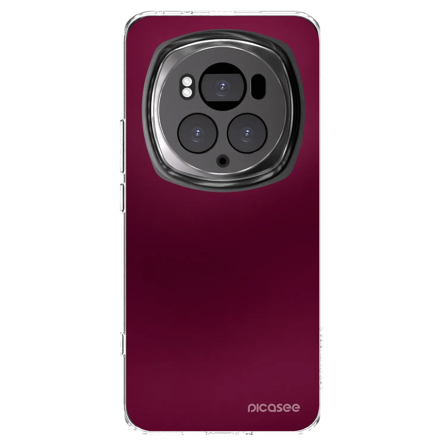 Picasee silikonowe przeźroczyste etui na Honor Magic6 Pro - Velvet Bordeaux