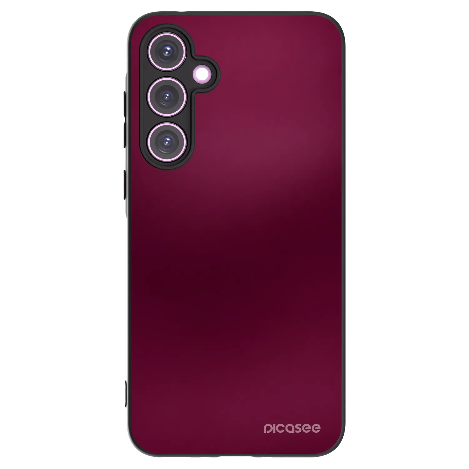 Picasee silikonowe czarne etui na Samsung Galaxy A35 5G A356B - Velvet Bordeaux