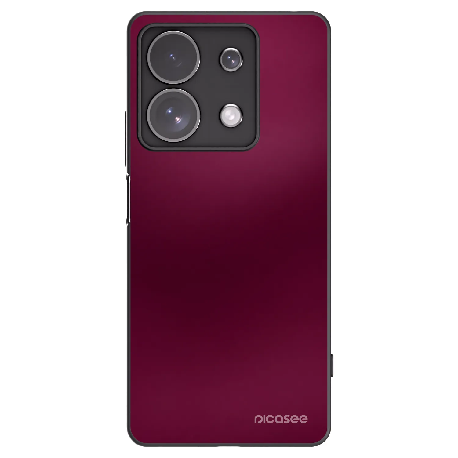 Picasee silikonowe czarne etui na Xiaomi Redmi Note 13 Pro 4G - Velvet Bordeaux