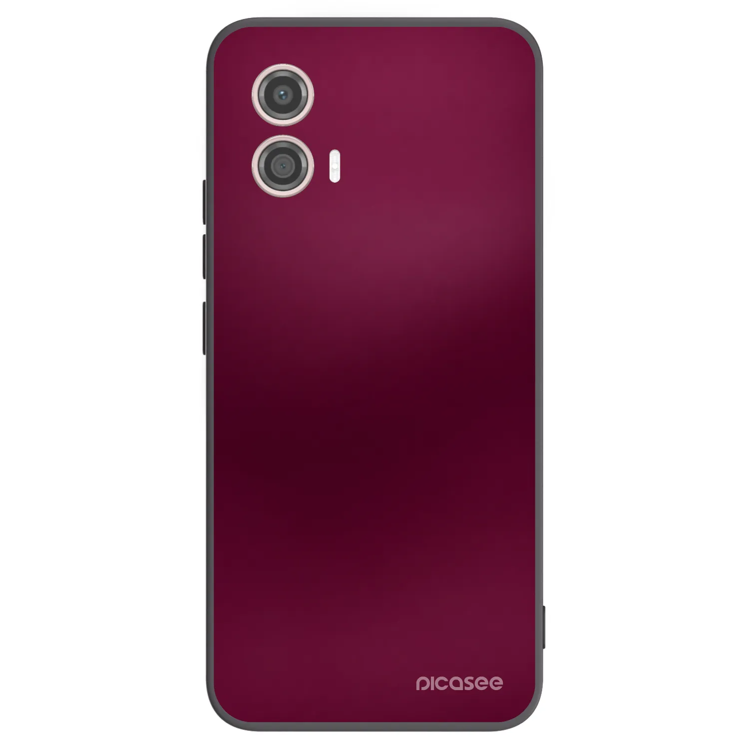 Picasee silikonowe czarne etui na Motorola Moto G53 5G - Velvet Bordeaux