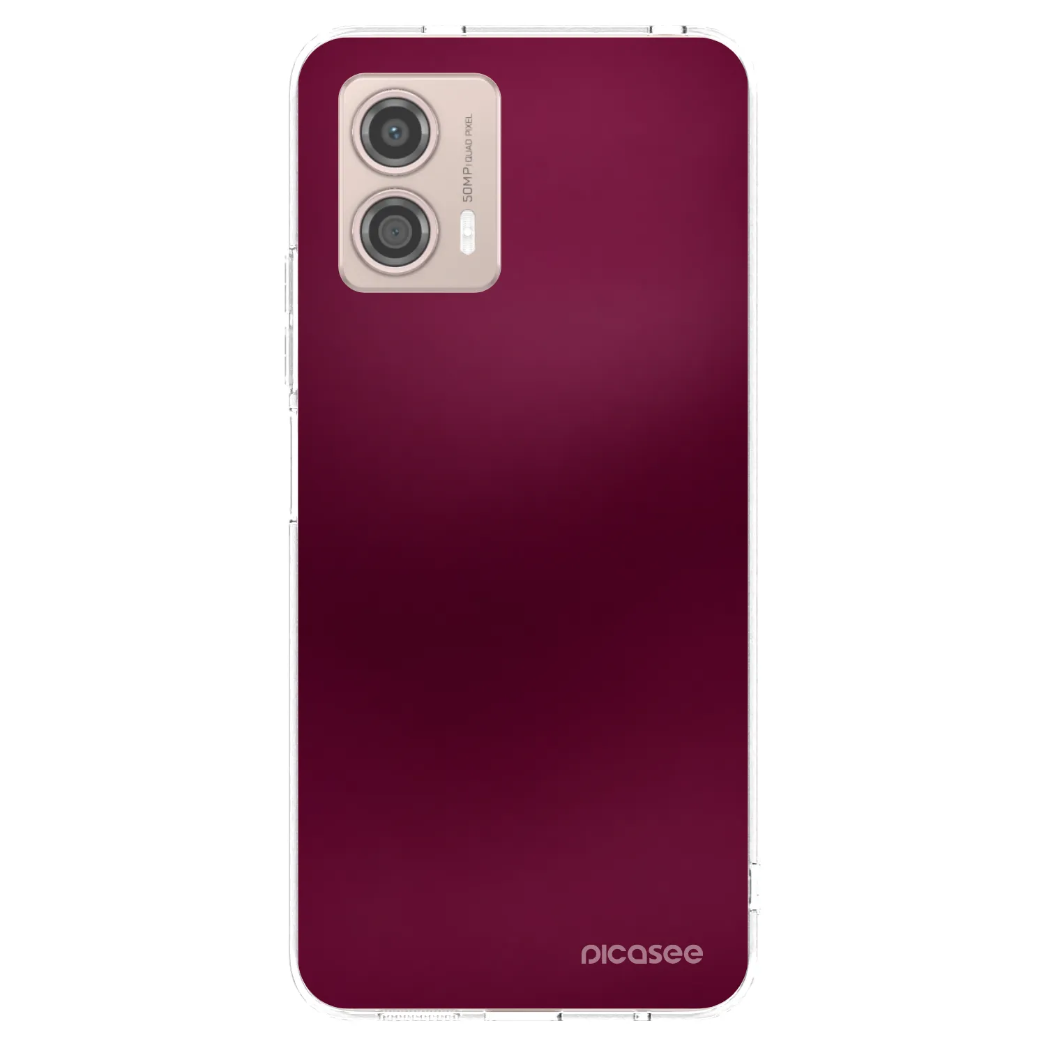 Picasee silikonowe przeźroczyste etui na Motorola Moto G53 5G - Velvet Bordeaux