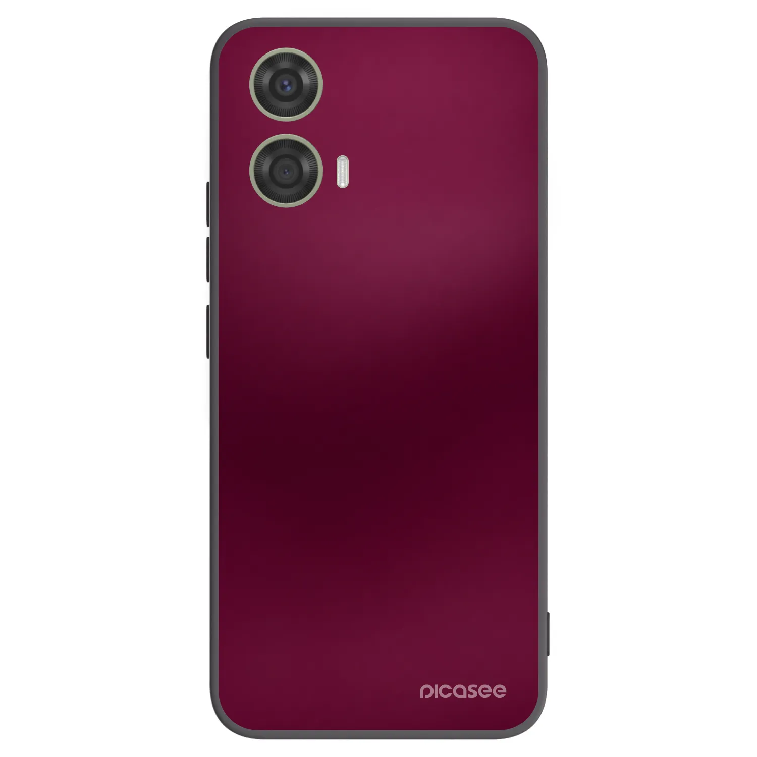 Picasee silikonowe czarne etui na Motorola Moto G24 - Velvet Bordeaux