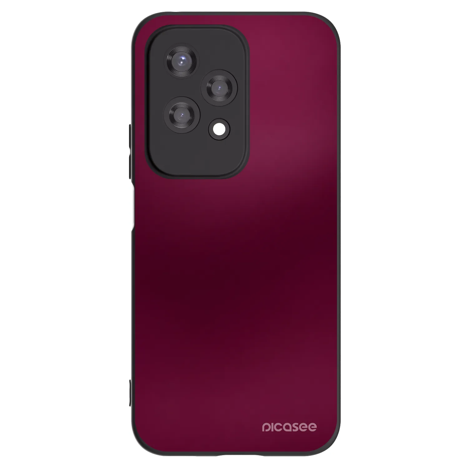 Picasee silikonowe czarne etui na Honor 200 Lite - Velvet Bordeaux