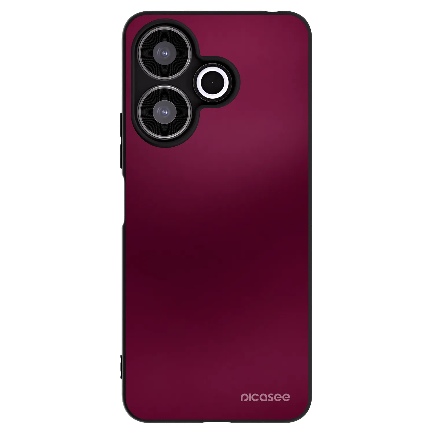 Picasee silikonowe czarne etui na Xiaomi Redmi 13 4G - Velvet Bordeaux