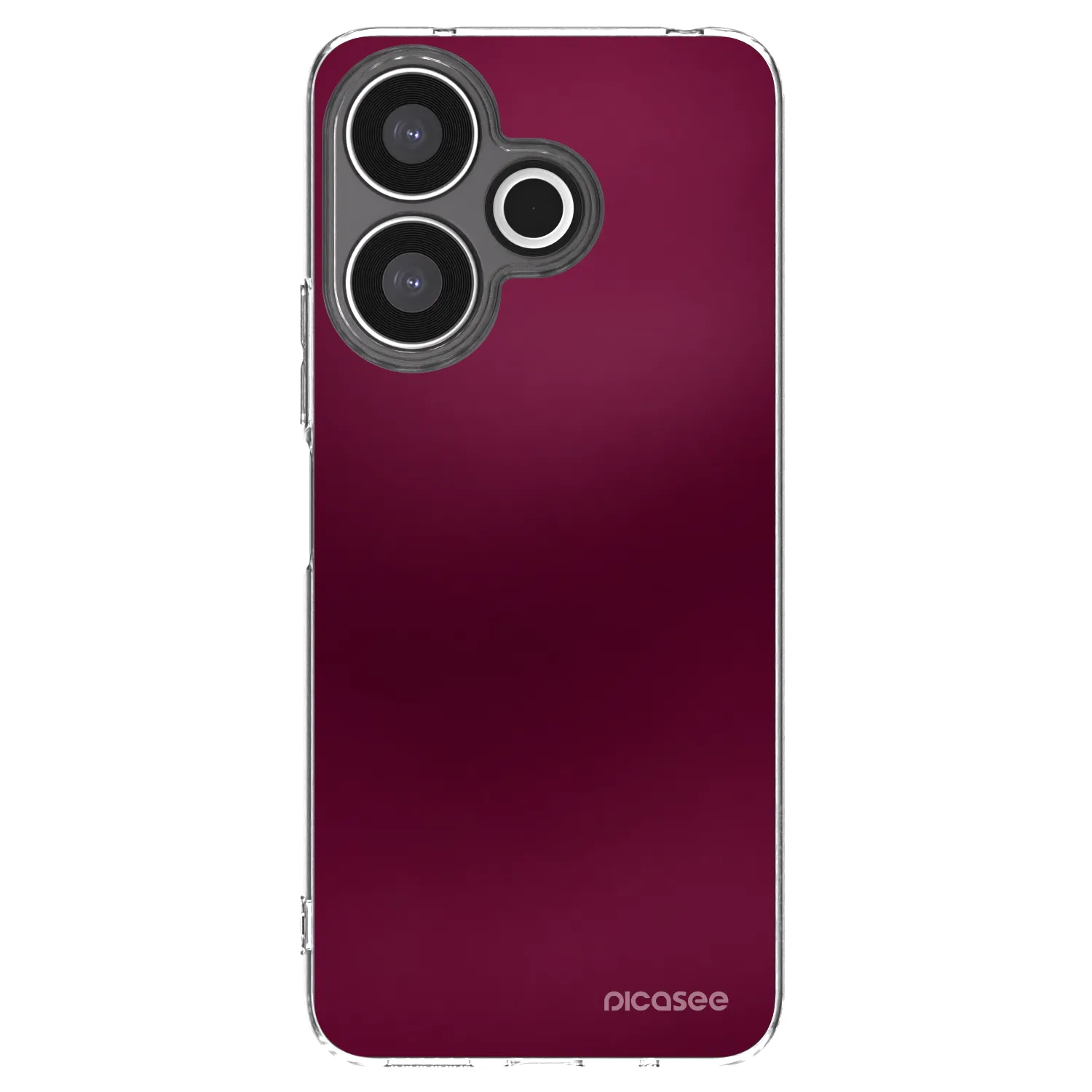 Picasee silikonowe przeźroczyste etui na Xiaomi Redmi 13 4G - Velvet Bordeaux