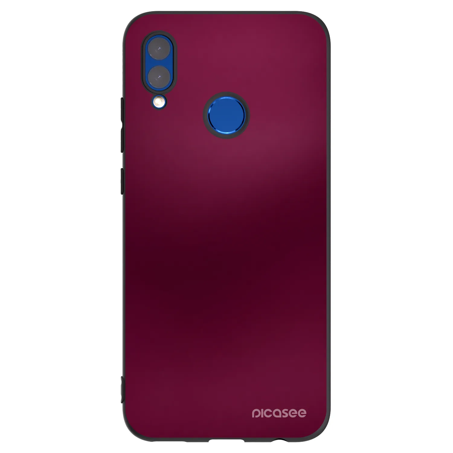 Picasee silikonowe czarne etui na Huawei P Smart 2019 - Velvet Bordeaux