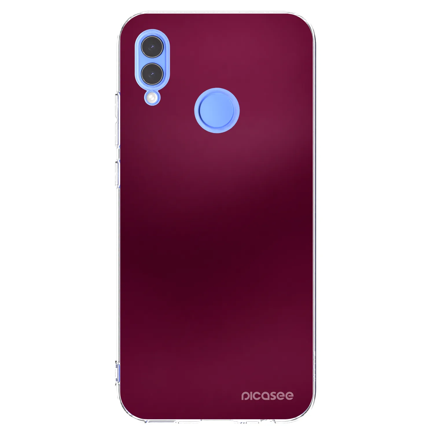 Picasee silikonowe przeźroczyste etui na Huawei P Smart 2019 - Velvet Bordeaux