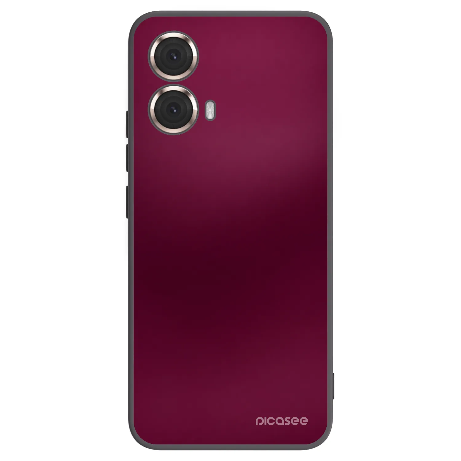 Picasee silikonowe czarne etui na Motorola Moto G85 - Velvet Bordeaux