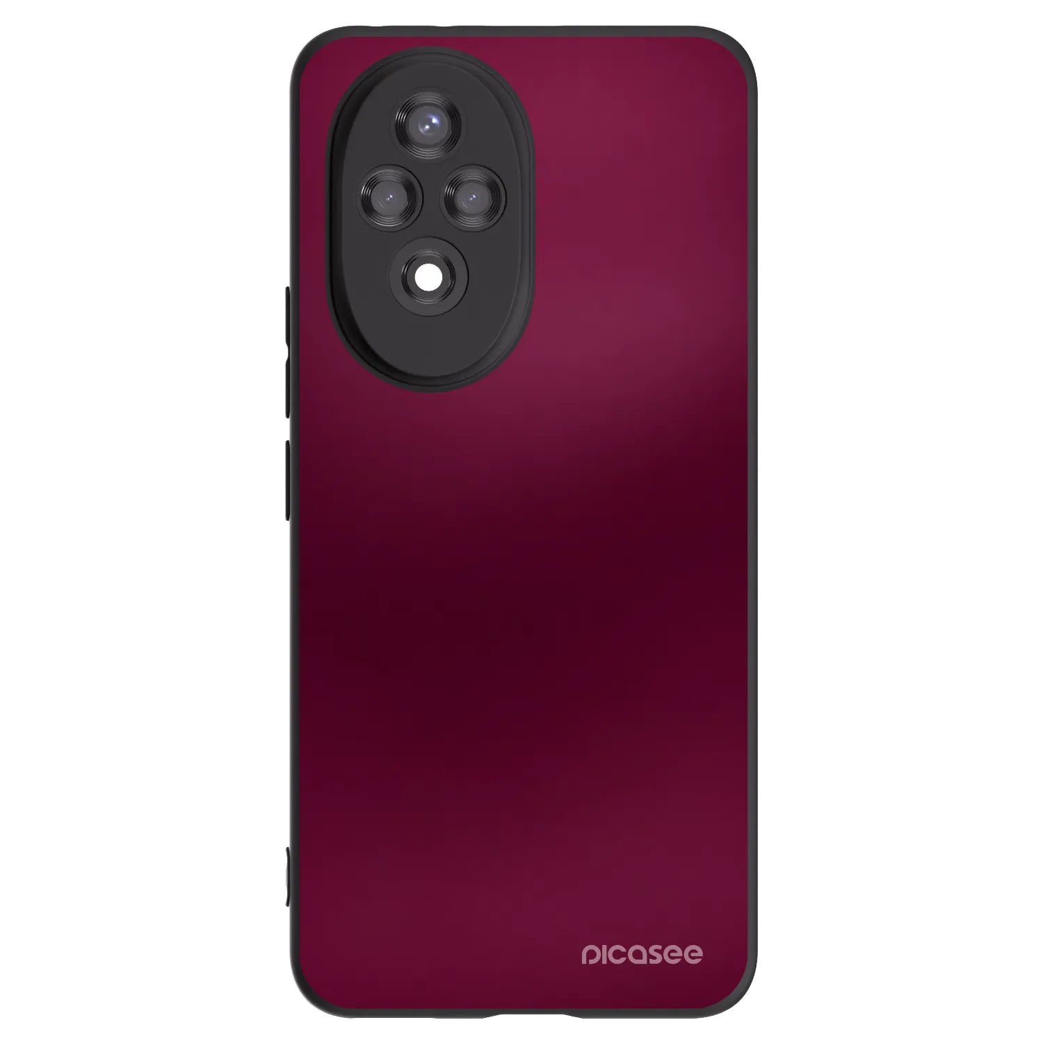 Picasee silikonowe czarne etui na Honor 200 Pro 5G - Velvet Bordeaux