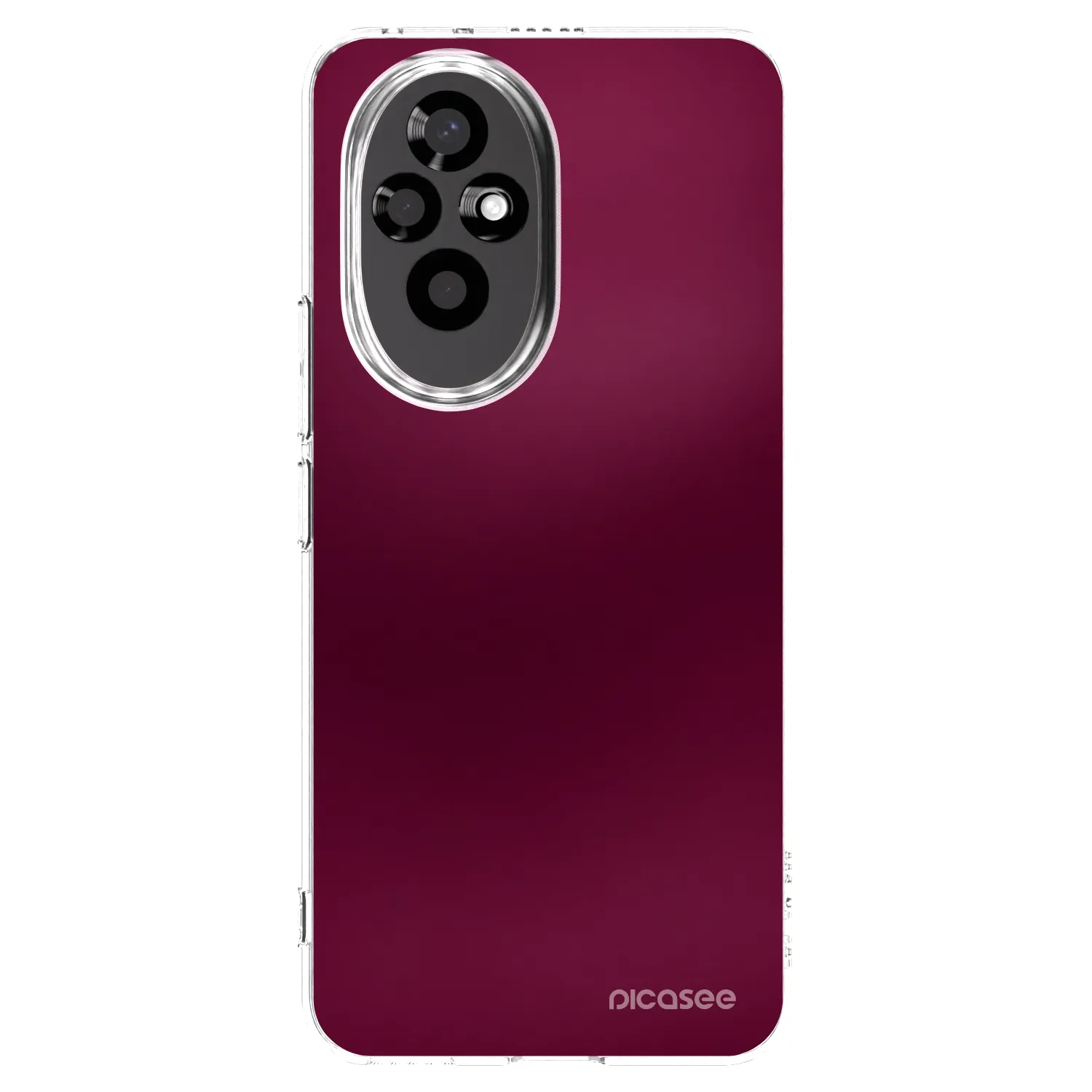 Picasee silikonowe przeźroczyste etui na Honor 200 Pro 5G - Velvet Bordeaux