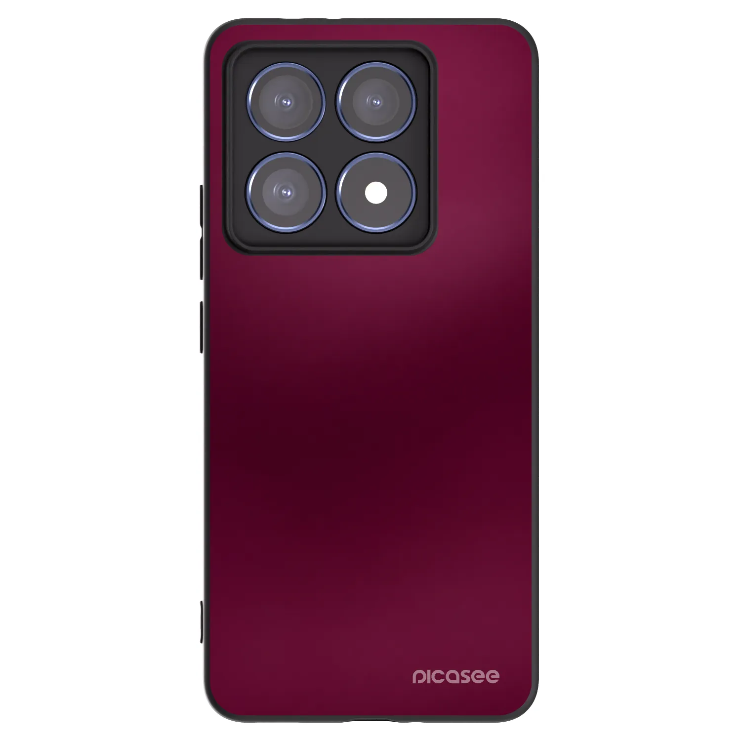 Picasee silikonowe czarne etui na Xiaomi 14T Pro - Velvet Bordeaux