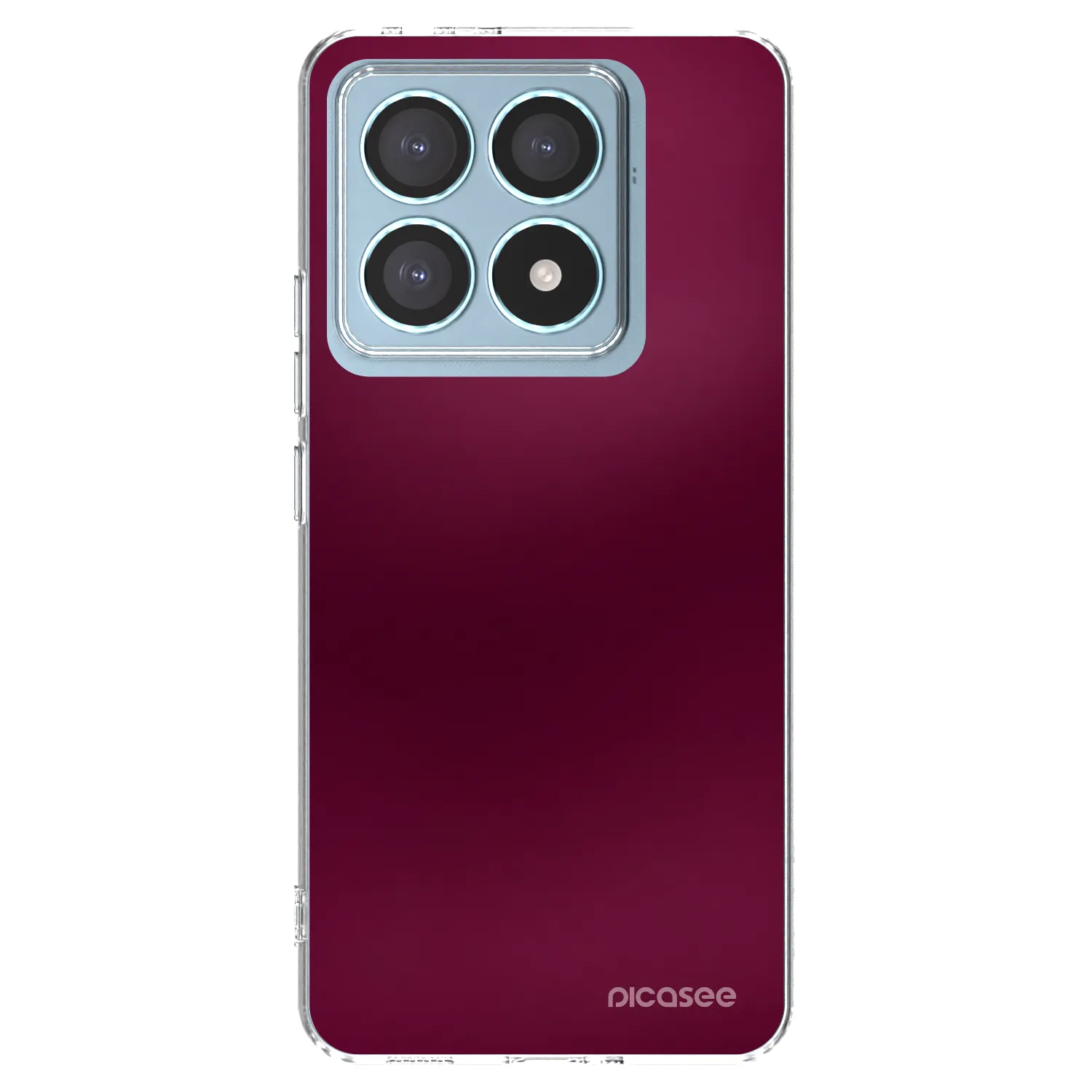 Picasee silikonowe przeźroczyste etui na Xiaomi 14T Pro - Velvet Bordeaux