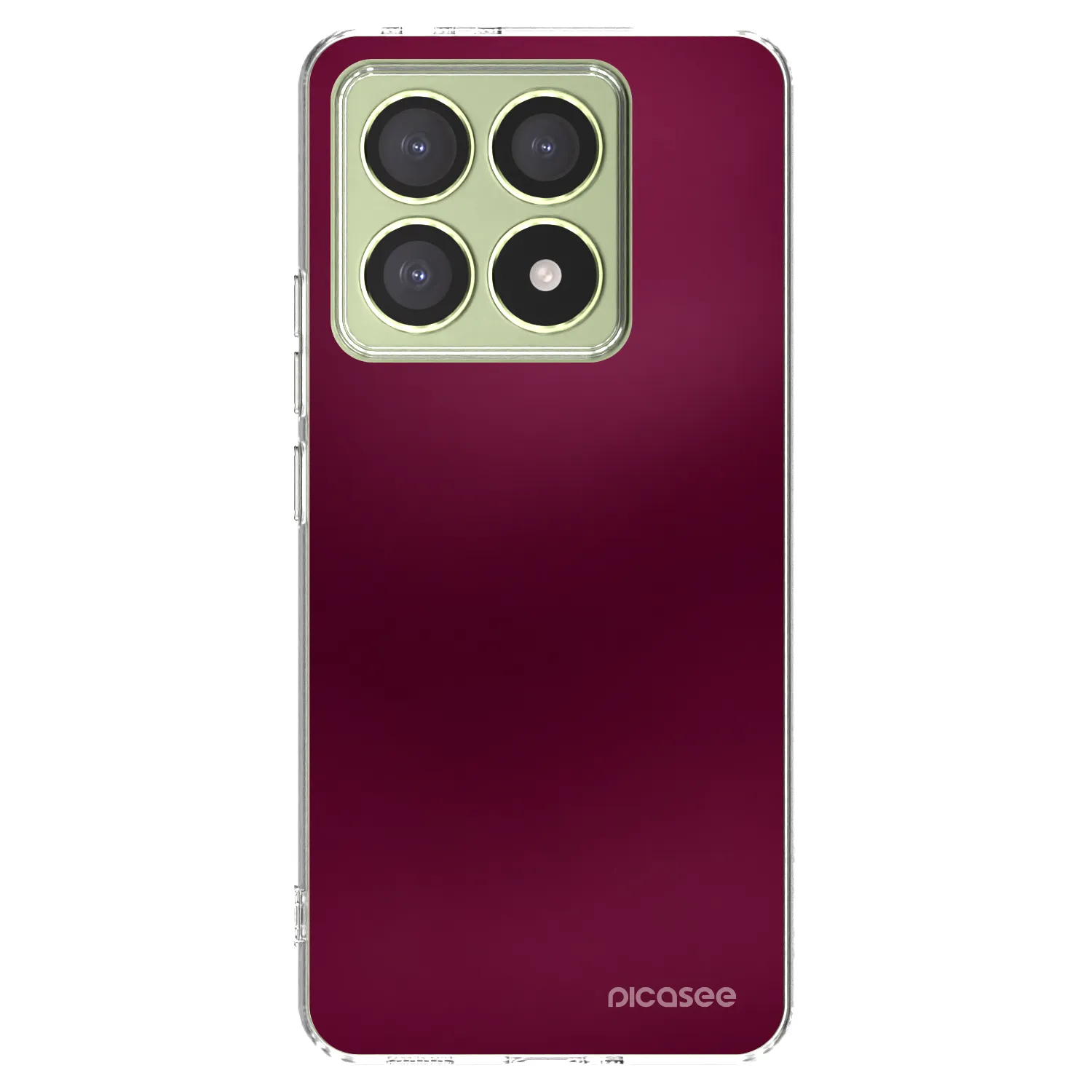Picasee silikonowe przeźroczyste etui na Xiaomi 14T - Velvet Bordeaux
