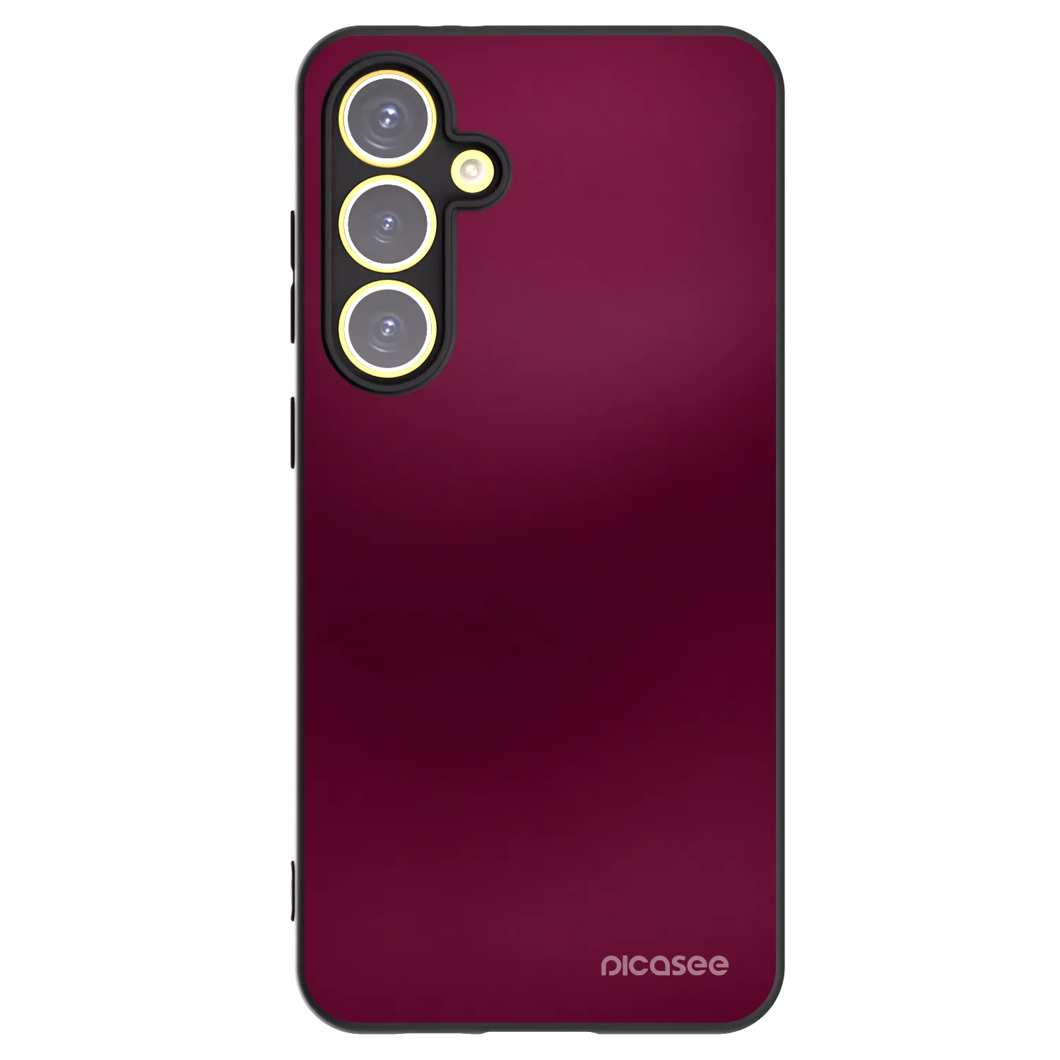 Picasee silikonowe czarne etui na Samsung Galaxy S24 FE S721B - Velvet Bordeaux