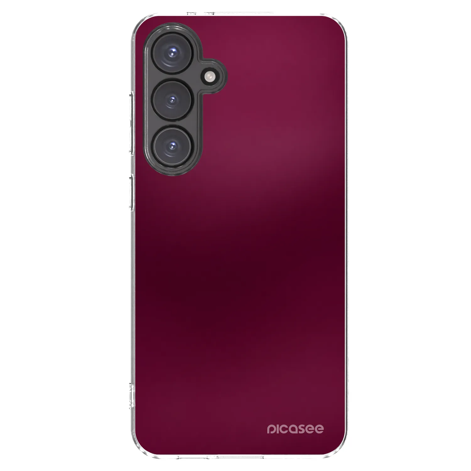 Picasee silikonowe przeźroczyste etui na Samsung Galaxy S24 FE S721B - Velvet Bordeaux