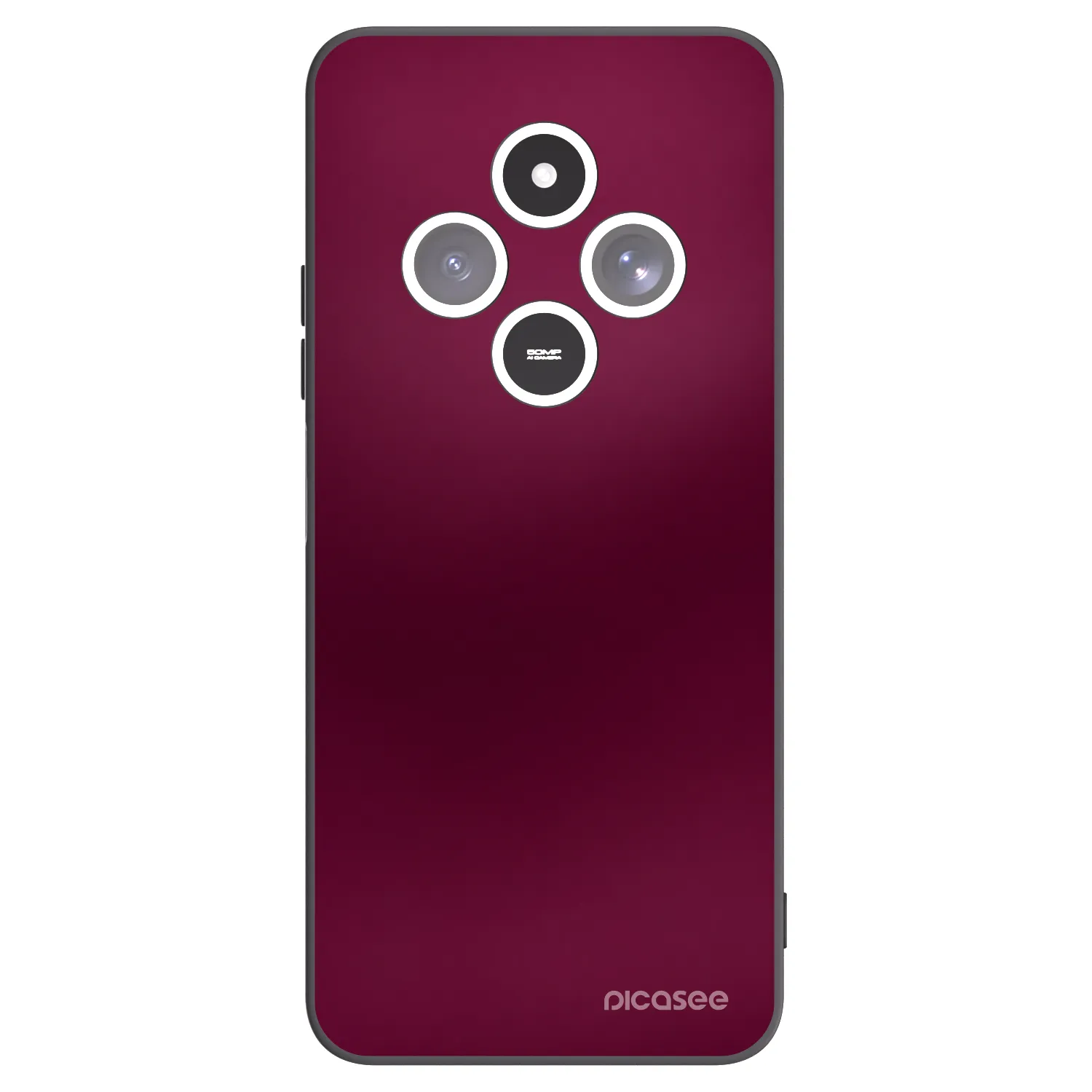 Picasee silikonowe czarne etui na Xiaomi Redmi 14C - Velvet Bordeaux