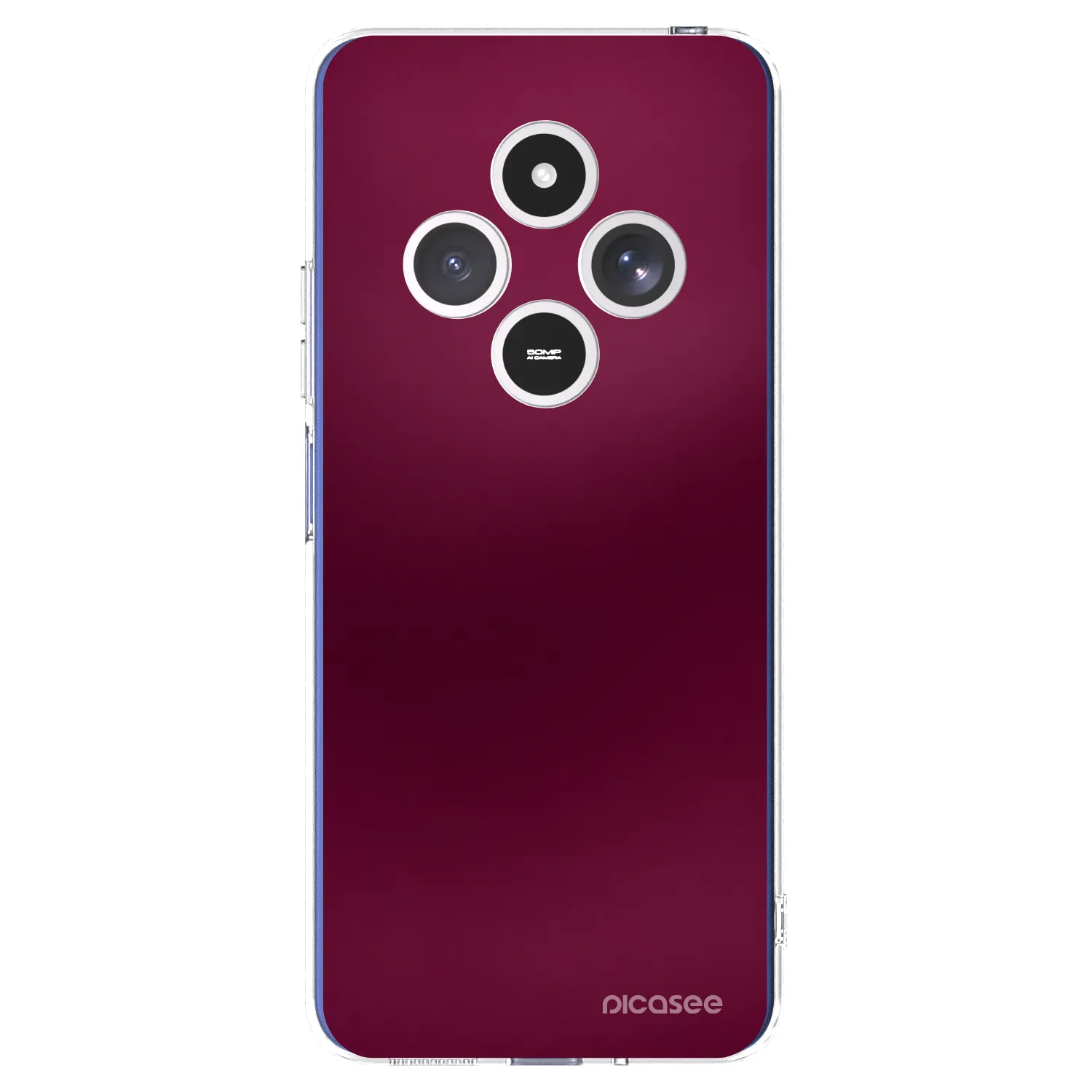 Picasee silikonowe przeźroczyste etui na Xiaomi Redmi 14C - Velvet Bordeaux