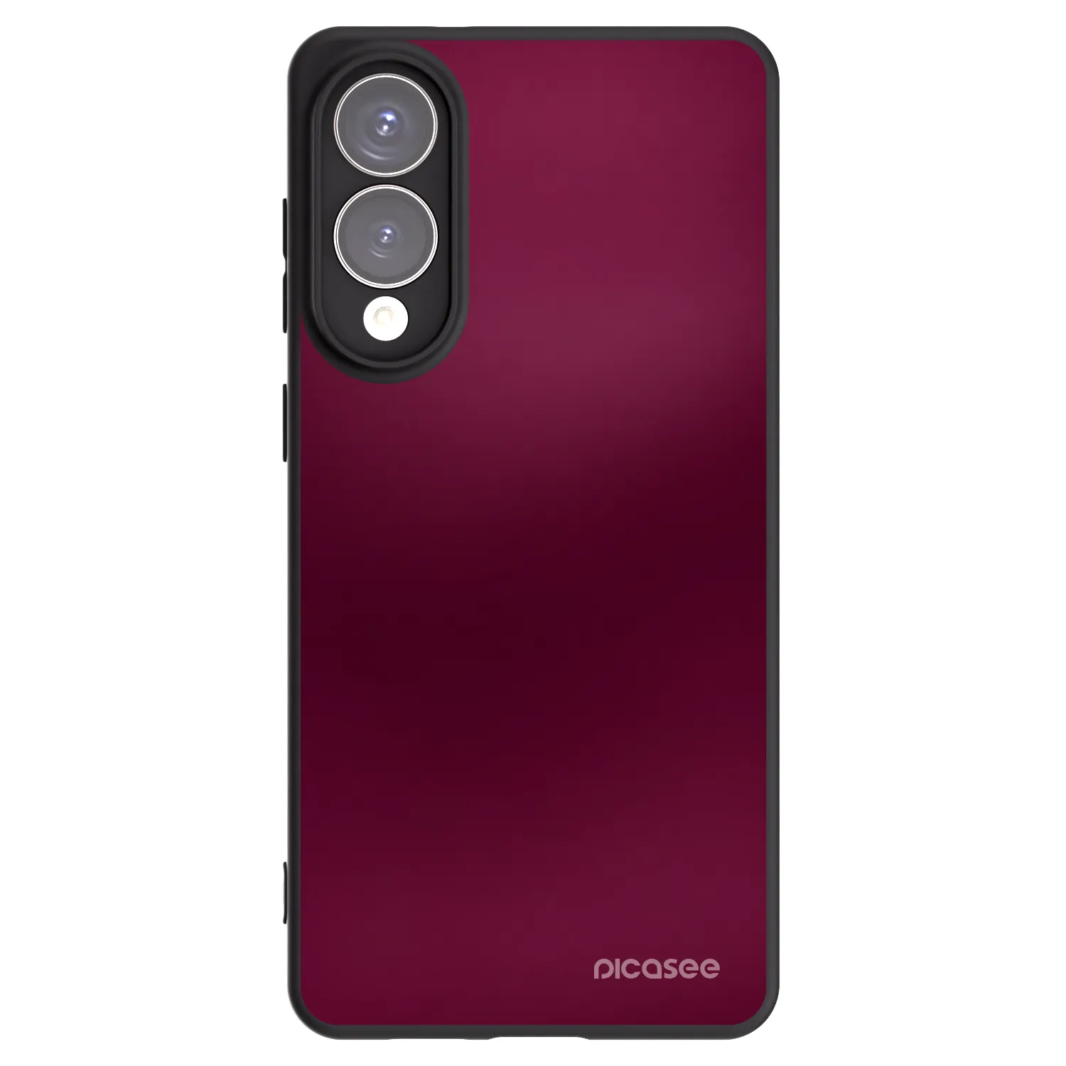 Picasee silikonowe czarne etui na Samsung Galaxy S25 Edge 5G - Velvet Bordeaux