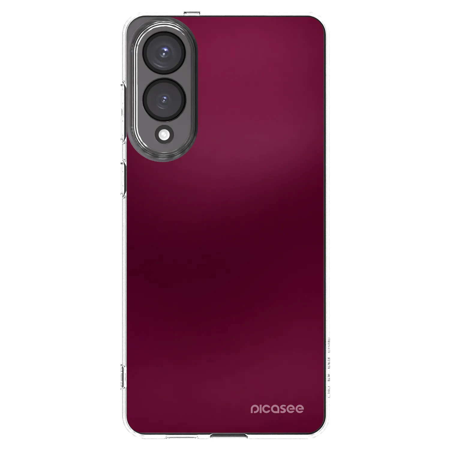 Picasee silikonowe przeźroczyste etui na Samsung Galaxy S25 Edge 5G - Velvet Bordeaux