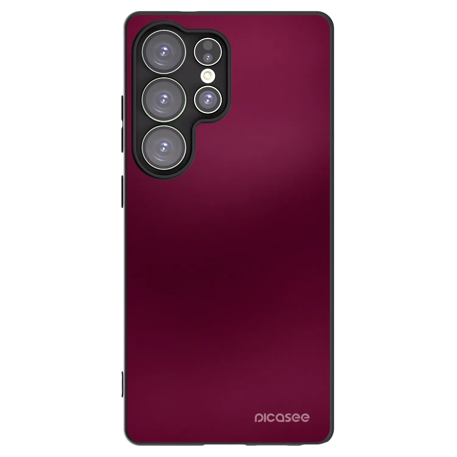 Picasee silikonowe czarne etui na Samsung Galaxy S25 Ultra 5G - Velvet Bordeaux