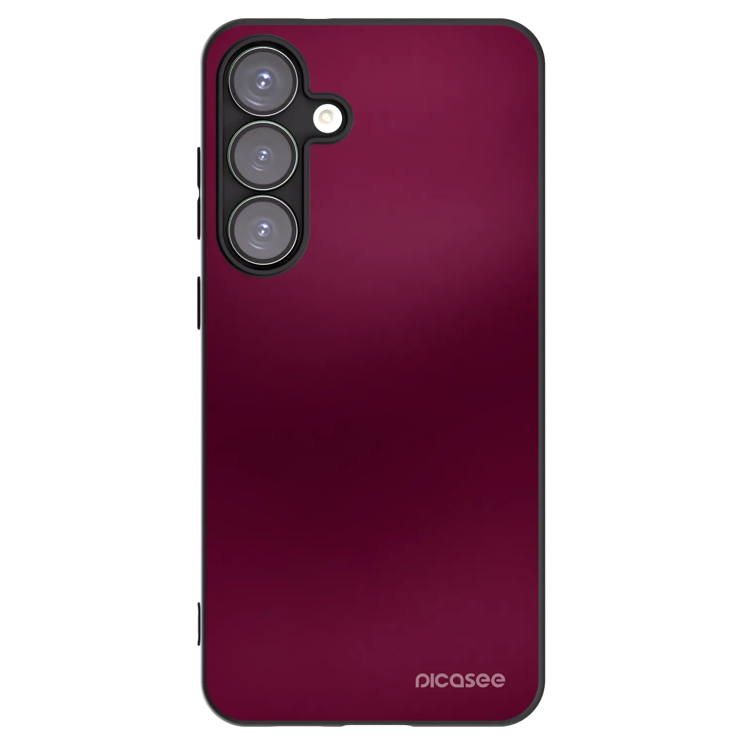 Picasee silikonowe czarne etui na Samsung Galaxy S25+ 5G - Velvet Bordeaux