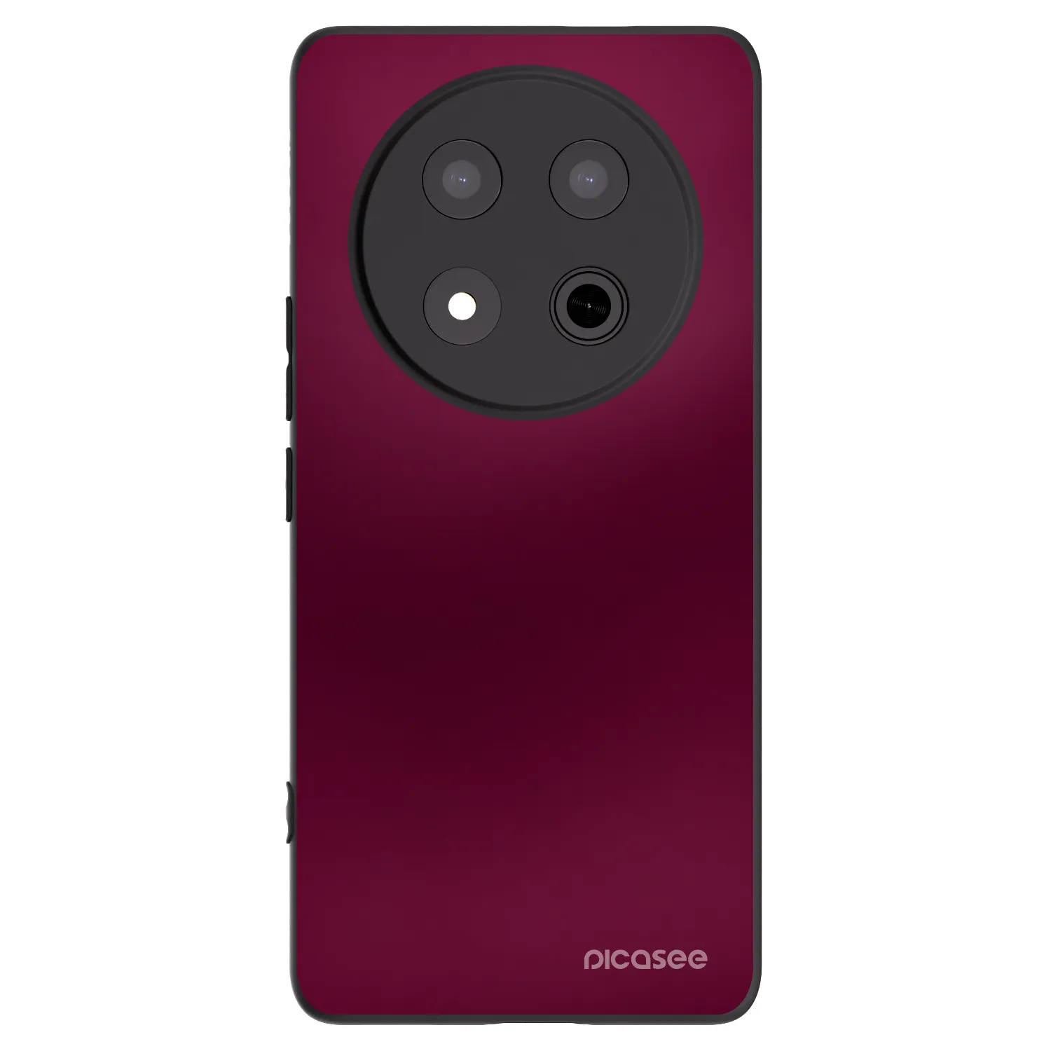 Picasee silikonowe czarne etui na Honor Magic7 Lite 5G - Velvet Bordeaux