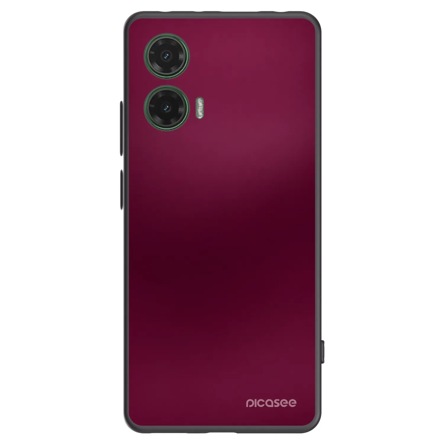 Picasee silikonowe czarne etui na Motorola Moto G35 5G - Velvet Bordeaux